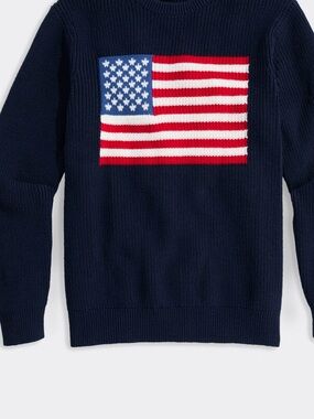 Vineyard vines XS Crewneck Sweater with Flag Motif